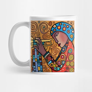 Jazz Musician playing a trumpet Mug